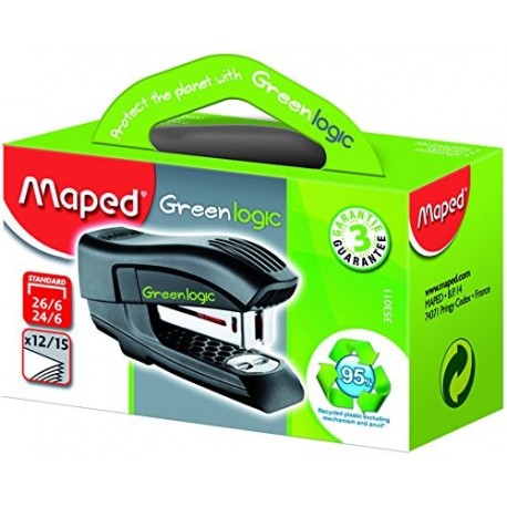 Maped Greenlogic Mini - Engrapadora Negro 