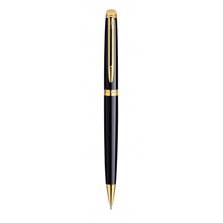 Waterman Hemisphere portaminas negro con adornos dorados, con estuche