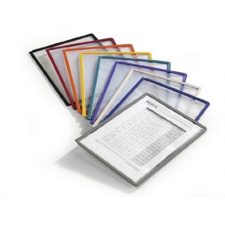 Sigel TA210 transparente Paquete de 10 expositores para hojas A4