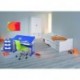 Link 40100660 ABC Beppo - Cajonera con ruedas, color azul y blanco