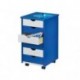 Link 40100660 ABC Beppo - Cajonera con ruedas, color azul y blanco