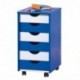 Link 40100660 ABC Beppo - Cajonera con ruedas, color azul y blanco