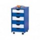 Link 40100660 ABC Beppo - Cajonera con ruedas, color azul y blanco