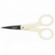 Fiskars Micro-Tip Tijeras Antiadhesivas, Metal y Plástico, Blanco, 12 cm