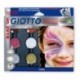 Giotto Make Up - Estuche 6 sombras cosméticas para maquillar, colores glamour surtidos y accesorios
