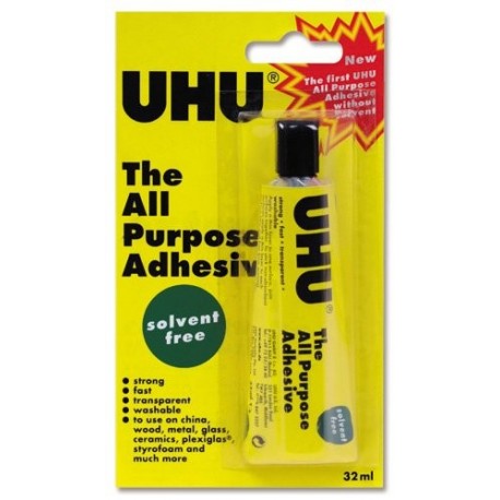 UHU Ref 44931 - Pegamento universal fuerte, sin disolvente, lavable, 32 ml 