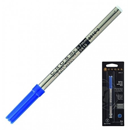 Cross 8910-2 - Recambio para bolígrafo Selectip, tinta gel, color azul