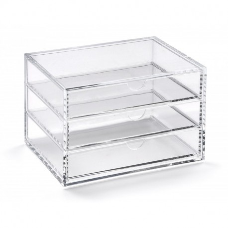 Osco A3276 - Organizador con 3 cajones, acrílico