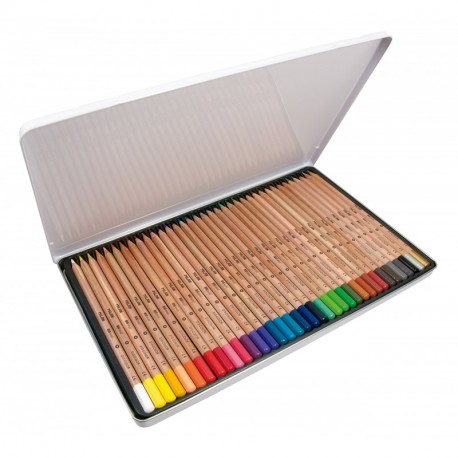 36 Lápices Acuarelables con Pincel en Caja de Metal Portátil, Caja Lapices  Colores Para Mezcla, capas y pintura de acuarela, Kit de Dibujo Profesional  Ideal para Artistas, Adultos y Niños : 