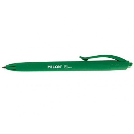 Milan P1 Touch - Expositor con 25 bolígrafos, color verde