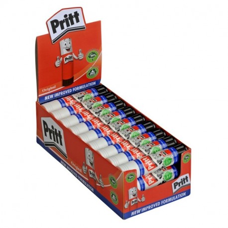 Pritt - Pegamento en barra 25 unidades, 11 g, incluye expositor 