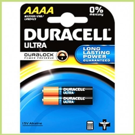 Duracell® Baterías Alcalinas LR 61 AAAA 2x Pilas en Paquete