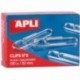 Apli 11714 - Pack de 100 clips, color plata