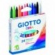 Giotto Cera 282200 - Estuche 24 ceras redondas de colores