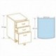 Hjh OFFICE 673801 Cajonera con ruedas EKON plateado para escritorio