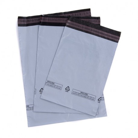 Bag It Plastics - Sobres acolchados varios tamaños: 25,4 x 30,5 cm, 30,5 x 35,6 cm, 35,6 x 40,6 cm, 50 unidades , color gris