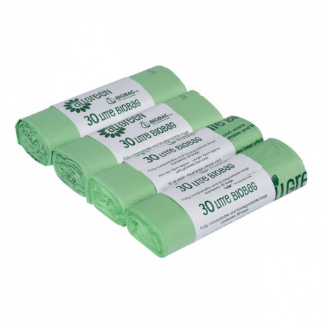 All-Green - Bolsas biodegradables 30 L, 40 unidades 