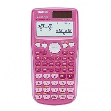 Calculadora Casio FX-85GT Plus, rosa