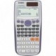 Casio FX-991DE Plus - Calculadora científica con panel solar y batería , color plateado y morado