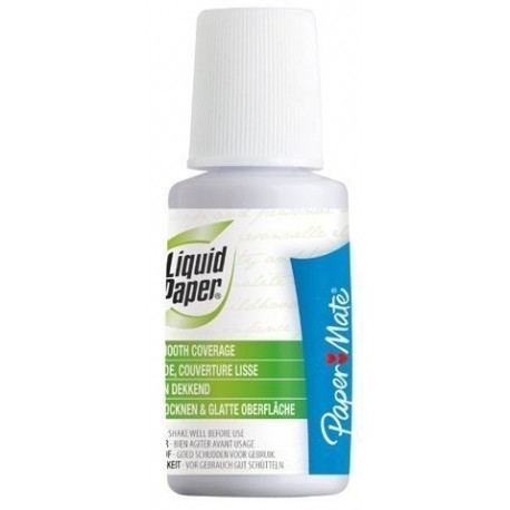 Papermate S0301973 20ml - Corrector líquido 20 ml, Color blanco 