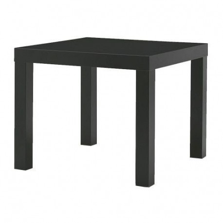 IKEA LACK - Mesa auxiliar 55 x 55 cm , color negro