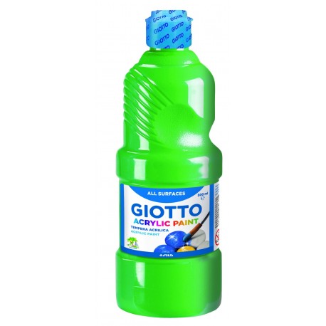Giotto-533712 Témpera, 500 ML, Color Verde, 533712 
