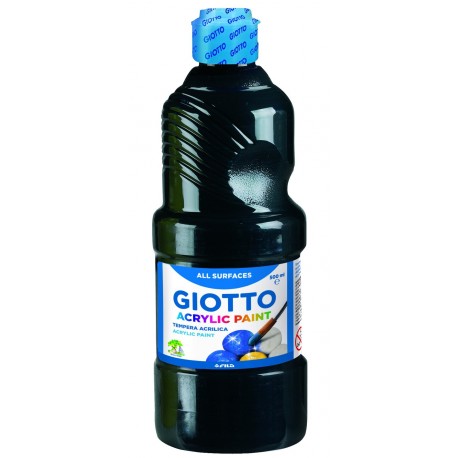 Giotto Témpera, 500 ML, Color Negro, 533724 
