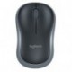 Logitech M185, Ratón inalámbrico, Óptico, 2.4 GHz, USB, Negro