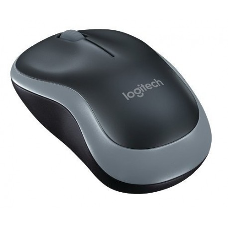 Logitech M185, Ratón inalámbrico, Óptico, 2.4 GHz, USB, Negro