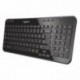 Logitech K360 - Teclado inalámbrico USB, AA , color negro -Teclado QWERTY Inglés