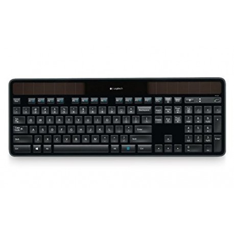 Logitech 920-002921 - Teclado solar, inalámbrico color negro