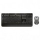 Logitech MK520 - Pack de teclado y ratón inalámbricos ratón óptico, teclado QWERTY español, 2,4GHz , negro