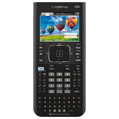 Texas Instruments TI Nspire CX CAS - Calculadora gráfica pantalla de 3.2", tecla Touchpad , color negro