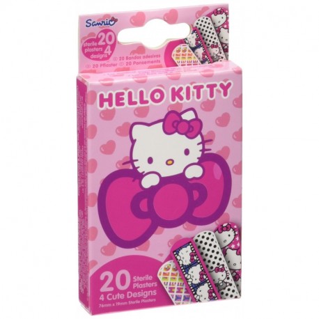 Tiritas AES000600 - Tiritas en caja de cartón, diseño Hello Kitty
