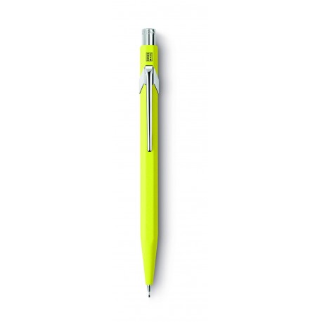 Caran dAche 844 - Portaminas 0.7 mm , amarillo - Portaminas Metal Classic amarillo fluor