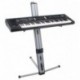 Classic Cantabile KS-100 - Soporte de teclado plata doble