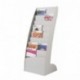 PaperFlow 285.01 - Expositor de pie curvo, color Gris