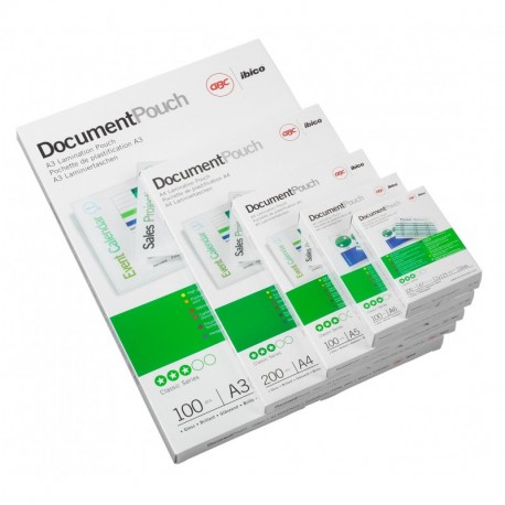 GBC 3743157 - Fundas de plastificación 100 unidades, para tarjetas de visita de 60 x 90 mm, 250 micrones 