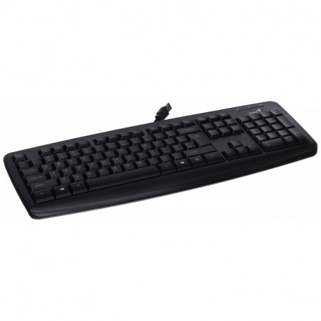 Genius KB-110X USB - Teclado USB USB, 106 teclas, reducción de ruido , negro - Teclado QWERTY español