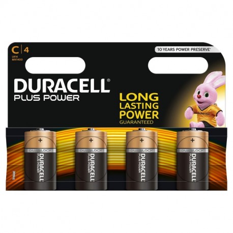 Duracell - Pila Alcalina - Cx4 Plus Power