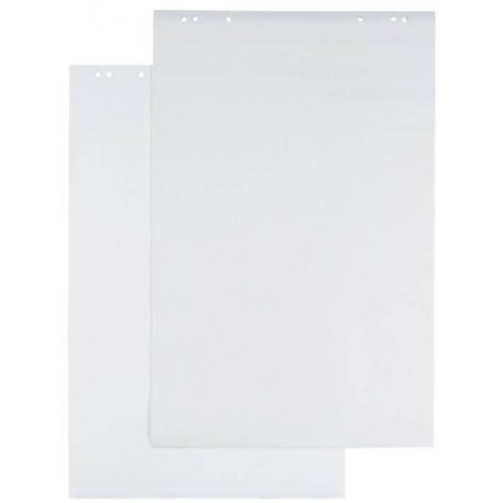 Durable 866802 - Bloc para rotafolio 65 x 100 cm, 80 g/m2, 5 unidades , color blanco