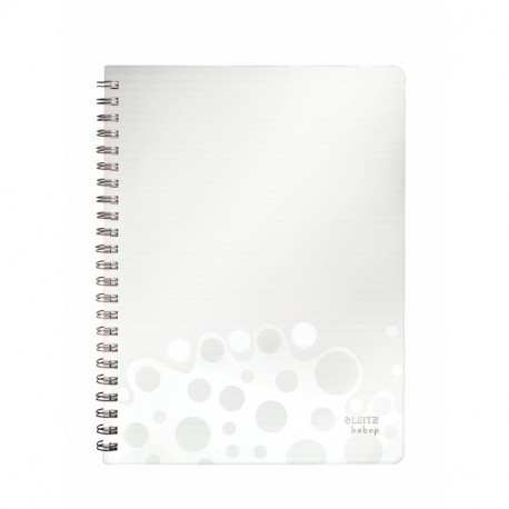 Leitz 45710045 - Cuaderno papel a rayas, 80 hojas, 80 g/m² , color blanco, formato A4