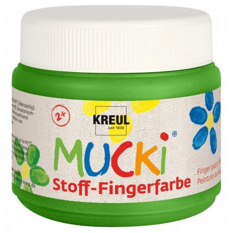 Mucki Pintura de dedos de la marca, 150 ml, color verde