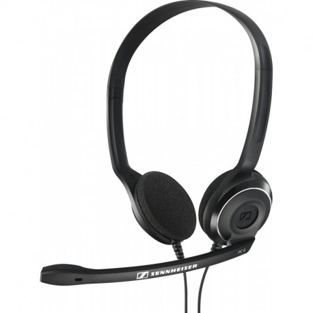 Sennheiser PC 8 USB - Auriculares de diadema abiertos USB micrófono con cancelación de ruido, sonido estéreo color negro