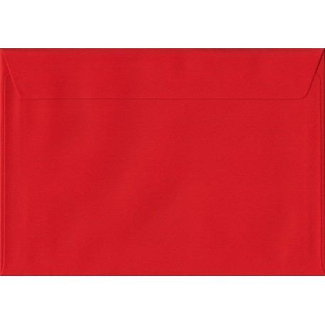 Color rojo C5 162 x 229 mm Auto sello A5 tamaño sobres color 100gsm 100 unidades 