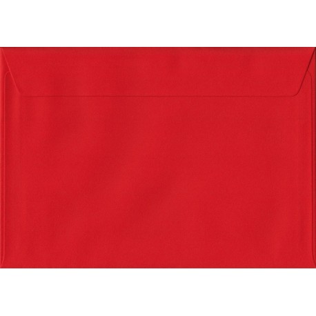 Color rojo C5 162 x 229 mm Auto sello A5 tamaño sobres color 100gsm 100 unidades 