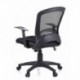 HJH Office - 668020 silla de oficina FLYER 10 tejido de malla negro, asiento acolchado, muy cómodo, con soporte lumbar ajusta