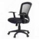 HJH Office - 668020 silla de oficina FLYER 10 tejido de malla negro, asiento acolchado, muy cómodo, con soporte lumbar ajusta