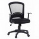 HJH Office - 668020 silla de oficina FLYER 10 tejido de malla negro, asiento acolchado, muy cómodo, con soporte lumbar ajusta