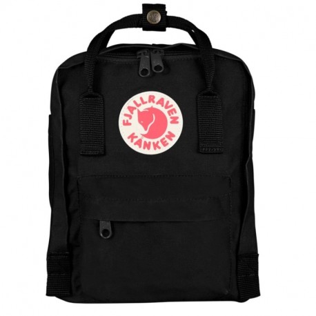 Fjällräven Kånken Mini Mochila de Senderismo Unisex Adulto, Negro, 7 l 29 x 20 x 13 cm 